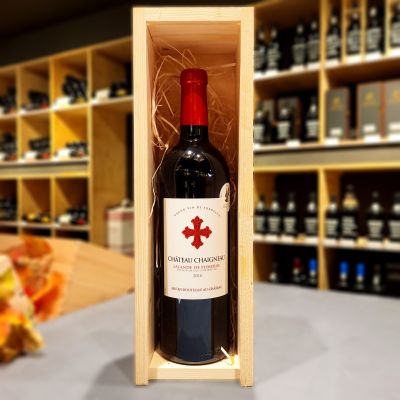 Château Chaigneau Lalande de Pomerol 2016 in houten kist